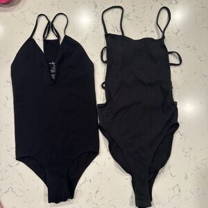 Free People Black Kids Bodysuit Set